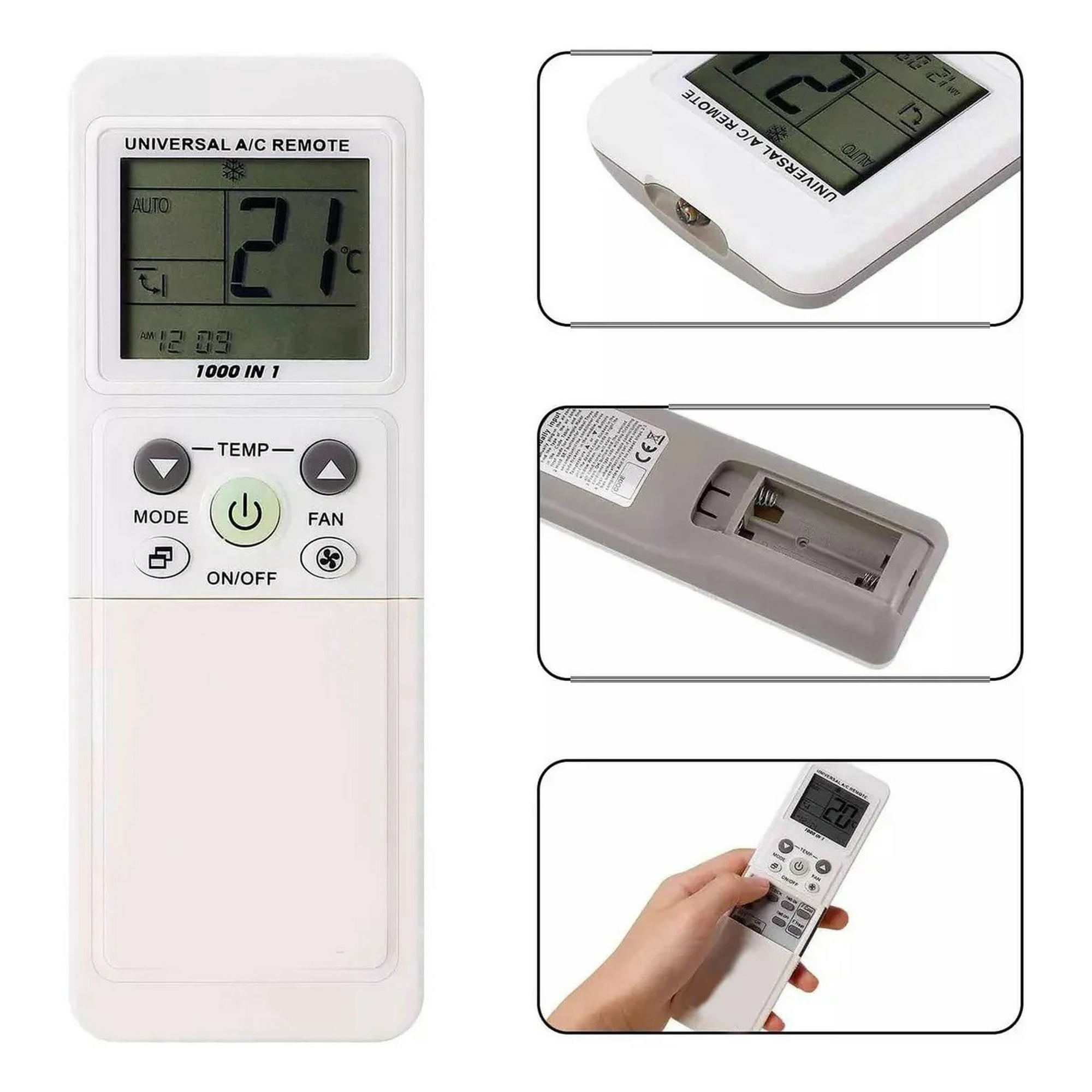 Genérica - Control Remoto Aire Acondicionado Compatible Clark Midea Khone Y Otros