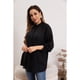 thumbnail image 1 of Blusa Mujer Lino Algodón Premium Liviana manga Larga Cuello Mao 8055, 1 of 3