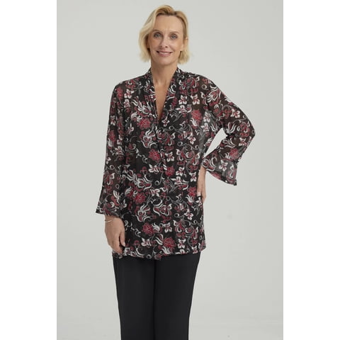 Fashionspark - Polera Mujer Con Tapado Negro / Blanco