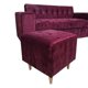 thumbnail image 3 of Sofa Dos Cuerpos Mas Pouf En Felpa Burdeo, 3 of 3