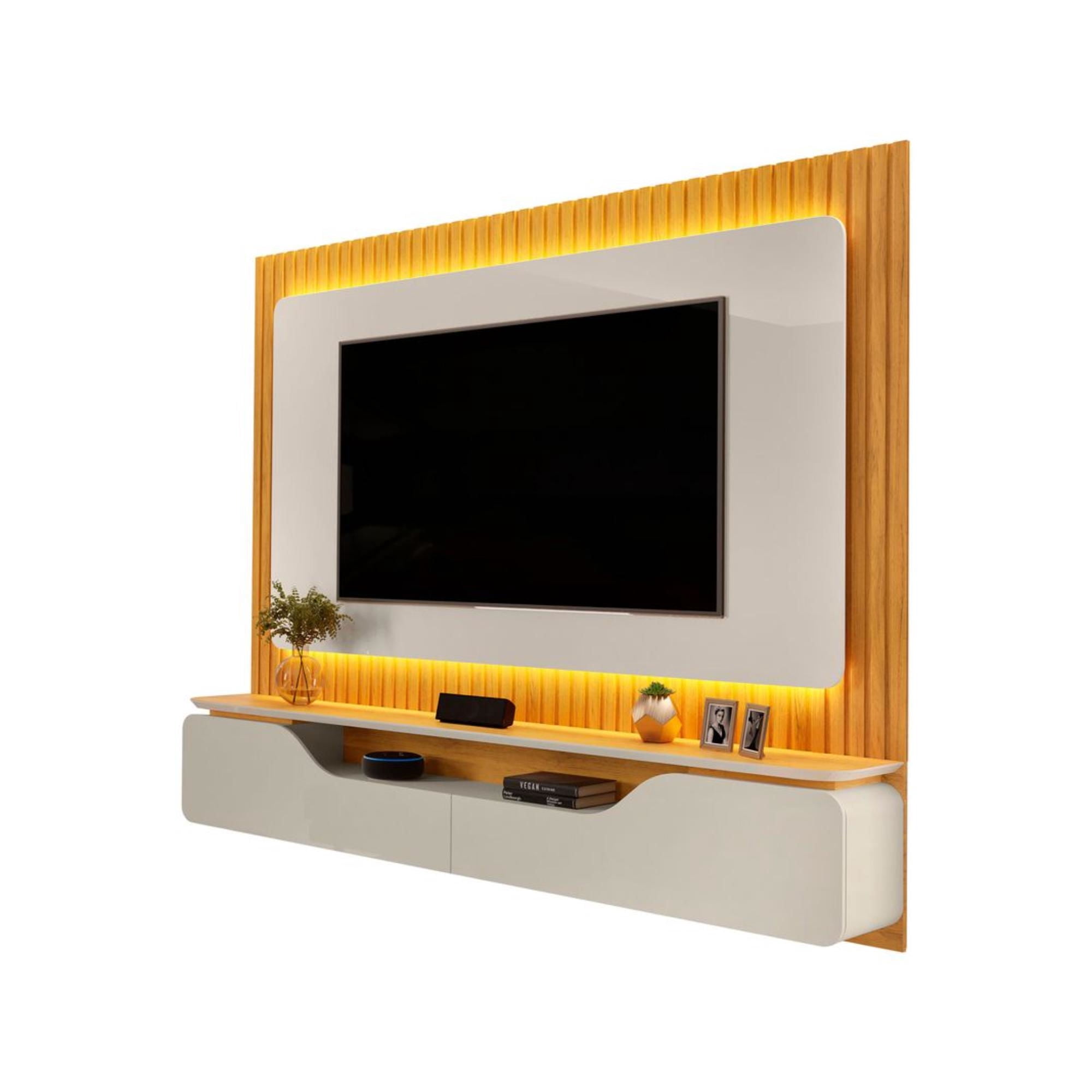 Panel TV Treviso 70 Pulgadas Blanco - Cedro | Lider