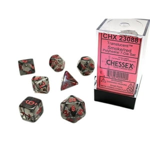 Chessex - Set 7 Dados Rol Translúcidos - Variedades