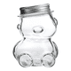 thumbnail image 1 of Pack 12 botellas vidrio osito 80 ml herméticas, blancas, 1 of 3