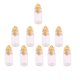 thumbnail image 3 of 10 Piezas Mini Botellas De Corcho De Vidrio Vacías Colgantes Encantos Frascos Botellas De Deseos Transparentes, 3 of 4