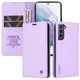 thumbnail image 2 of Funda Billetera de Cuero para Samsung Galaxy S21 con Tarjetero y Soporte - Tapa Magnética Morado, 2 of 6