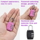 thumbnail image 4 of candados para equipaje, candados para maletas con llave, mini candados con llave, impermeables, con código de seguridad para maletas, bolsas de viaje, gimnasios, cobertizos y bicicletas (negro, platea, 4 of 8