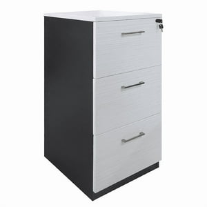 Muebles Santa Ana - Kardex 3 Cajones Maple Con Gris