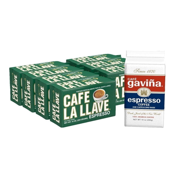 Café Café La Llave, café expreso tostado oscuro al estilo cubano, 8 x 300 ml