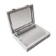 thumbnail image 1 of Vitrina superior de cristal de la joyería 10 ganchos collar organizador de la exhibición de la bandeja gris, 1 of 5