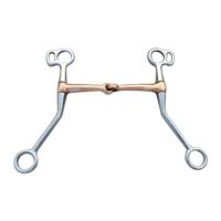 Magideal - Bocado De Anilla Para Caballo, Bocado Para Caballo En Forma De H, Arnés Práctico Y Resistente, Fácil De Usar, Suministros Ecuestres, Bocado De Mejilla