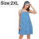 thumbnail image 2 of Vestido de baño/ducha para mujer, ligero, con cierre de tirantes y largo hasta la rodilla., 2 of 5