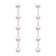thumbnail image 2 of Aros Perlas Colgantes Mujer Largos Cute Aritos Perlitas, 2 of 3