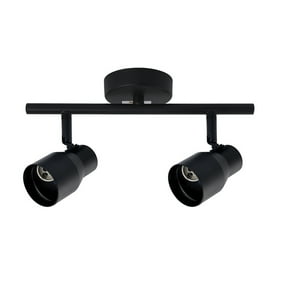 Hbled - Foco Spot Cielo O Muro Porta 2Xgu-10 Round Negro Incluye Ampolleta