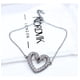 thumbnail image 4 of Pulsera Cisnes Enamorados, Cristal Austriaco Circón, Regalo Plateado 6 Cm 19 Cm, 4 of 4