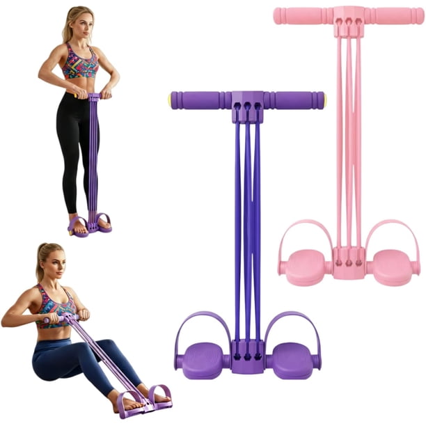 Banda resistencia pedal caucho natural 6 tubos multifunción tirador pies brazos piernas