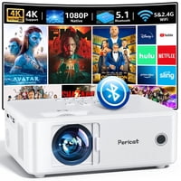 Proyector Pericat Nativo 1080P 13000L 4K Wifi Bluetooth