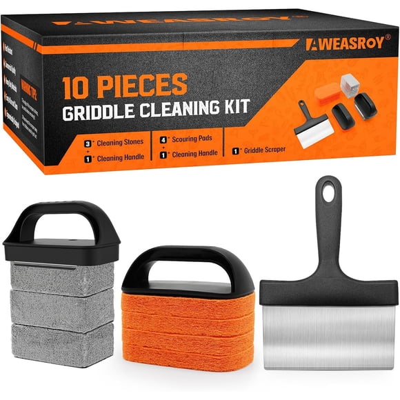 Kit de limpieza para plancha AWEASROY de 10 piezas, negro