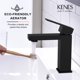 thumbnail image 5 of Grifo para lavabo de baño KENES negro mate monomando LJ-9031-2, 5 of 9