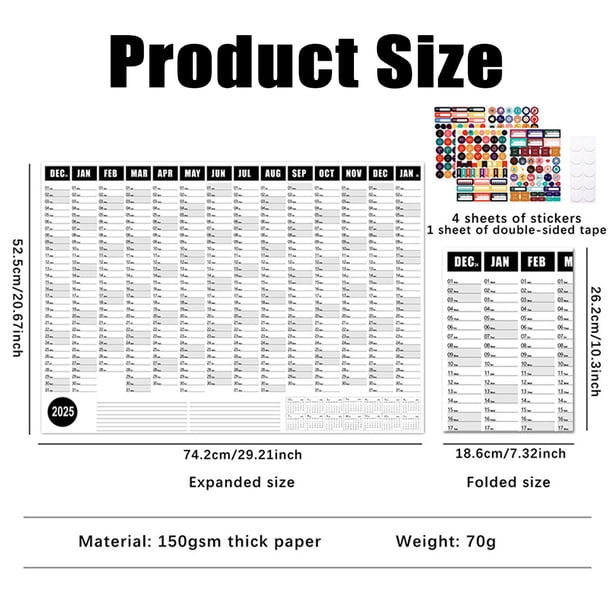 Plantilla De Calendario De Escritorio 2025, Plantillas De Impresión Incluyendo: Escritorio Y Calendario2025 - Envato