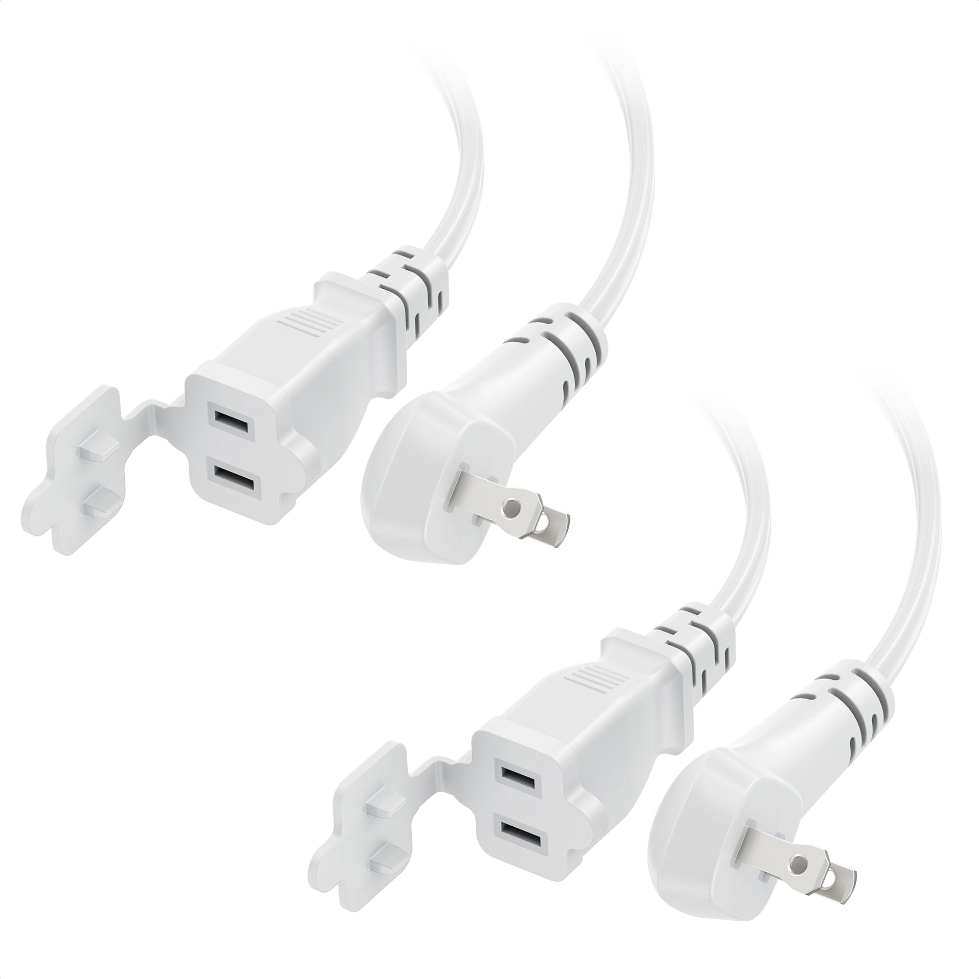 [cable De Extensión] Cable Matters, Paquete De 2 Unidades, 6 Pies Y 2 Clavijas, Con Certificación Et