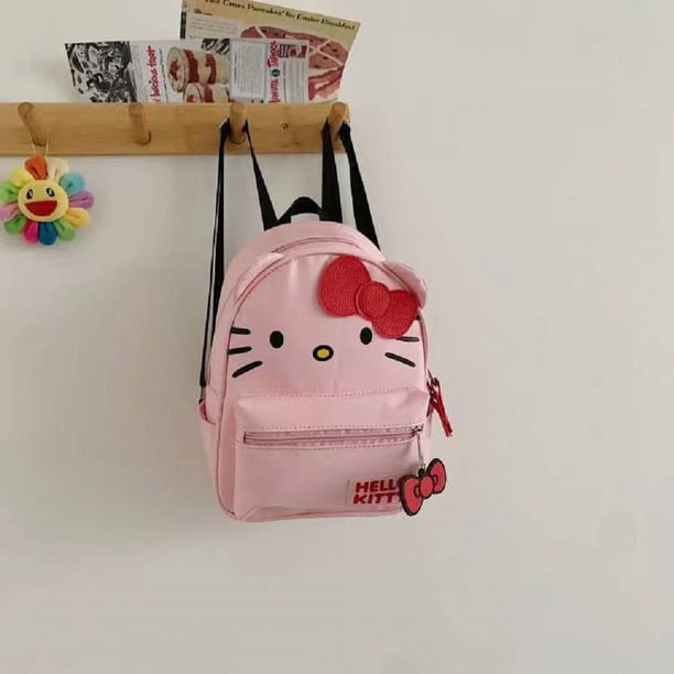 Hellokitty Cute Student School Bag KT Cat Cartoon Backpack White Lightweight Versatile Trend Girls Backpack