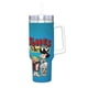 thumbnail image 2 of Los Picapiedra Vaso aislado de acero inoxidable con asa, diseño temático, regalo para familia, amigos y fans; incluye pajita y encaja en el portavasos estándar, 40 oz, 2 of 6
