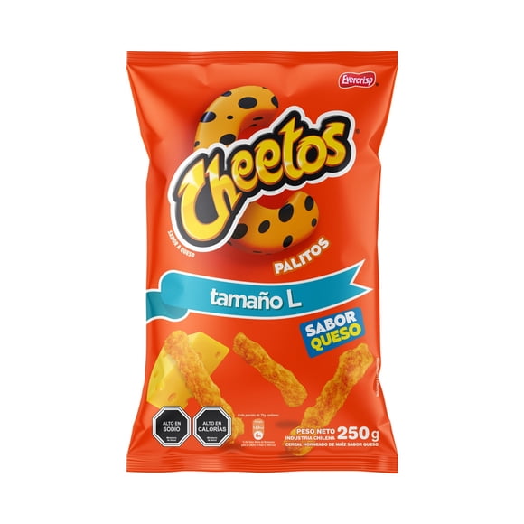 Suflés Cheetos Palitos Extra Queso, 250 g