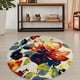 thumbnail image 2 of Alfombra Redonda Florida Blanca 160 x 160 cm, 2 of 3