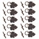 thumbnail image 5 of 10 Conjuntos Hoja OT Corchetes de palanca Conectores de broche de joyería Joyería DIY Platino, 5 of 5