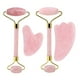 thumbnail image 1 of Natural Rose Quartz Gouache Scraper For Face Jade Roller Gua Sha Massage Face Roller Eye Sleeping Mask Anti Wrinkle Beauty Tools, 1 of 3