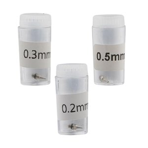 Magideal - Juego De 3 Puntas De Boquilla De Aerógrafo Para Aguja De Aerógrafo 0,2Mm 0,3Mm 0,5Mm Piezas De Repuesto Piezas De Aerógrafo Para Maquillaje Artesanía