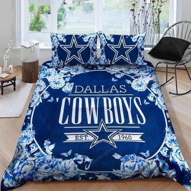 Dallas Cowboys Quilt Duvet Cover Set Bedspread Soft Home Textiles Pillowcase3-Piece Bedding Set