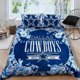 thumbnail image 1 of Dallas Cowboys Quilt Duvet Cover Set Bedspread Soft Home Textiles Pillowcase3-Piece Bedding Set, 1 of 5