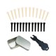 thumbnail image 1 of Pines de puente para guitarra Jinlop 24 uds marfil y negro, 1 of 9