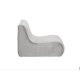 thumbnail image 3 of Sofa Komodo 1 Cuerpo Felpa Gris, 3 of 5