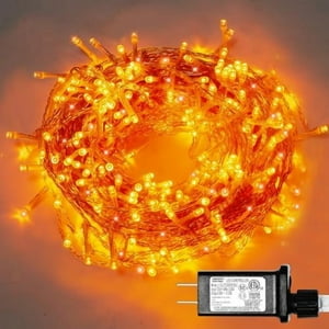 Cadena De Luces Led Illuminew 300 Led Naranjas De 108 Pies Para Halloween Al Aire Libre