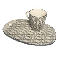 Bric - Set De Taza Y Plato Para Servir