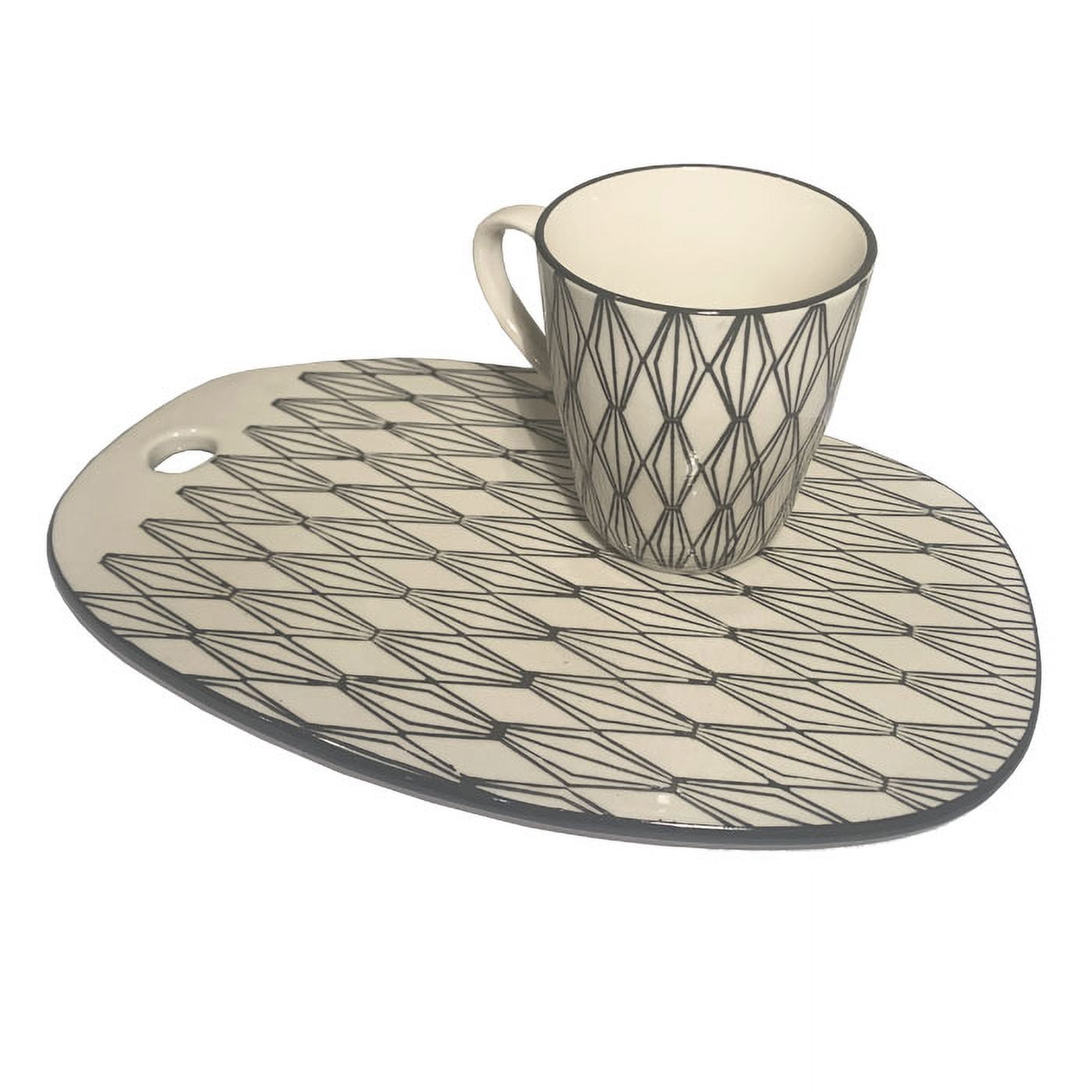 Bric - Set De Taza Y Plato Para Servir