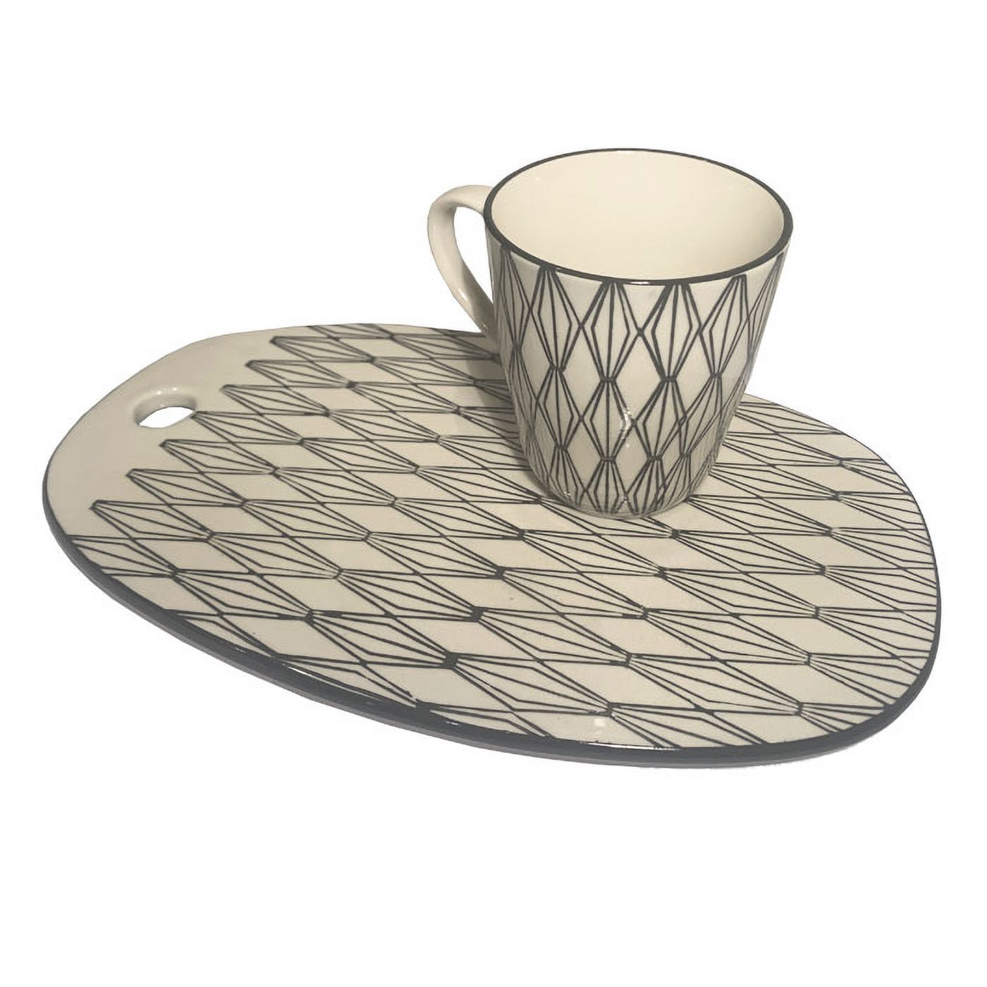 Bric - Set De Taza Y Plato Para Servir