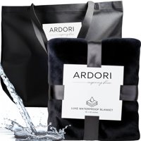 Manta Impermeable Ardori Tamaño King Negra Y Gris 210 X 210 Cm