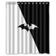 thumbnail image 1 of Cortina de ducha con el logotipo de Batman, juego de cortinas de baño con ganchos, tamaño 60 x 72 pulgadas, 1 of 3