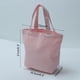 thumbnail image 2 of Uxcell 8.3 x 9 x 3.9 pulgadas Bolsa de lona con asa Pequeño bolso de mano reutilizable Bolsas de compras Rosa, 2 of 4