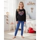thumbnail image 1 of Pijama Niña Estampado Corazón negro 4, 1 of 7
