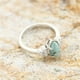 thumbnail image 3 of 3 pieces/set Turquoise and Moissanite Engagement Rings - 18K Gold Plated Multilayer Hollow Design - Perfect for Anniversary, Birthday, and Christmas Gifts - Sizes 5-11, 3 of 4