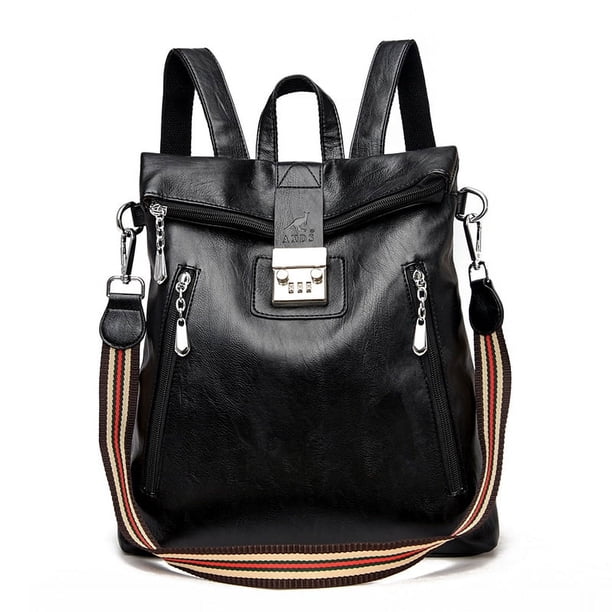 Women Backpack Multifunction Bags Anti theft lock High Quality Leather Women Crossbody Bag School Bags Travel Backpacks