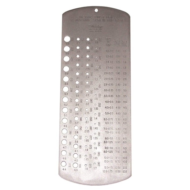 Calibrador Mitutoyo 950-208 Varilla Métrica para Taladro/Torsión con Marca de Taladro