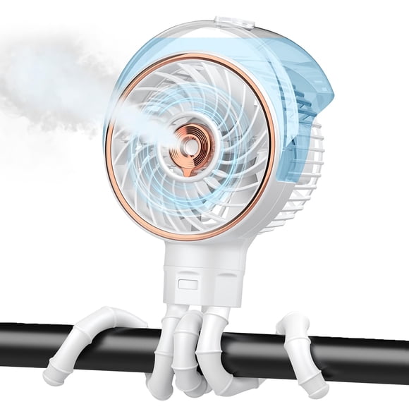 Ventilador portátil para cochecito Ausic con nebulizador de 100 ml y trípode