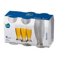 Set 6 Vasos Cerveceros Munich 300Ml Nadir Transparente