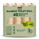 thumbnail image 1 of Papel higiénico WBM Care Ultra Soft, 3 capas, 40 rollos, 155 hojas, 1 of 6
