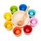 thumbnail image 3 of Bolas De Arcoíris En Tazas, Juguete Montessori Para Niños, Juguetes Sensoriales Preescolares, Juego Clasificador De 8 Colores, 3 of 5